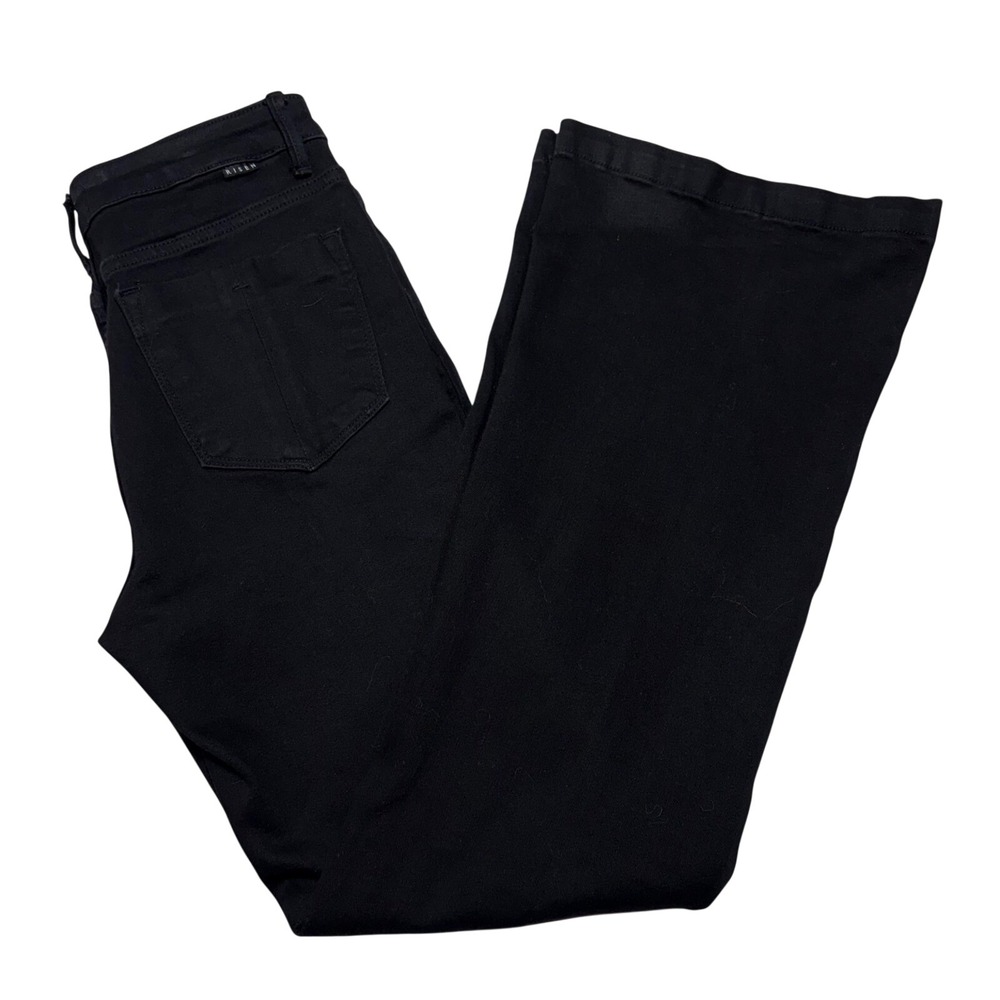 Risen Jeans Flare Jeans Women 11/30 Black High Rise RDP5338 Wide Leg Bell Bottom